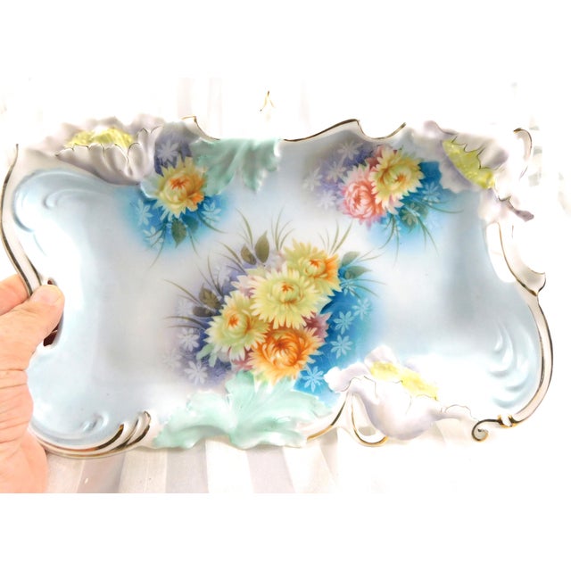 Contemporary 1920s Chocolate Pot Set With Sugar Bowl, Creamer and Matching Tray - Six Piece For Sale - Image 3 of 16