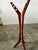 Coat rack made of teak wood in Denmark, 1970s. Measurements: height 165cm, base 65cm.