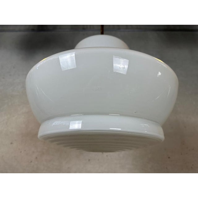 Art Deco Hanging Lamp - Opaline For Sale - Image 10 of 14