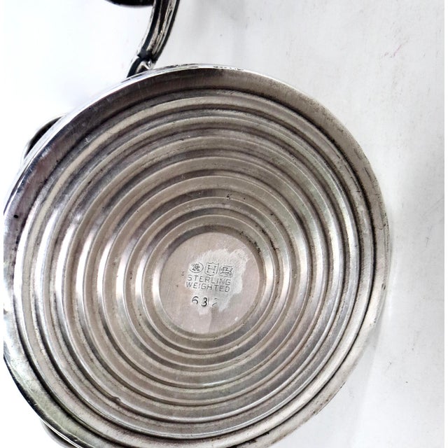 1910s Early 20th C Pair of Three Armed Sterling Silver Candlabras Circa 1910 For Sale - Image 5 of 11