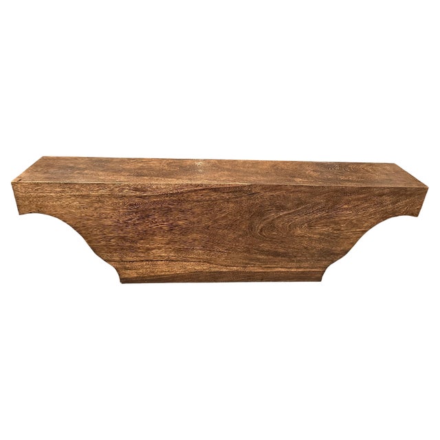 Impressive bench or console made from a single piece of reclaimed Suar wood. A great shape with the top at 63" wide and...