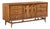 Broyhill Brasilia Mid Century Walnut and Brass Lowboy 9 Drawer Dresser For Sale