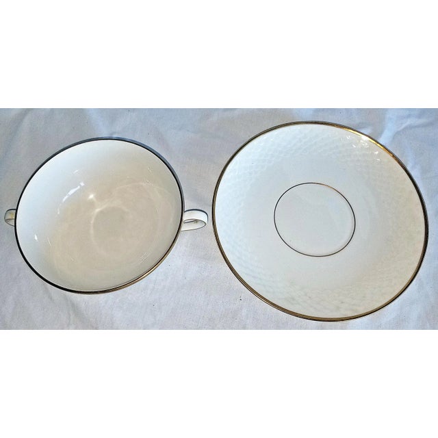Bing & Grondahl 1910s Royal Copenhagen B&g Broth Soup Bowls and Sauces- Set of 6 For Sale - Image 4 of 7