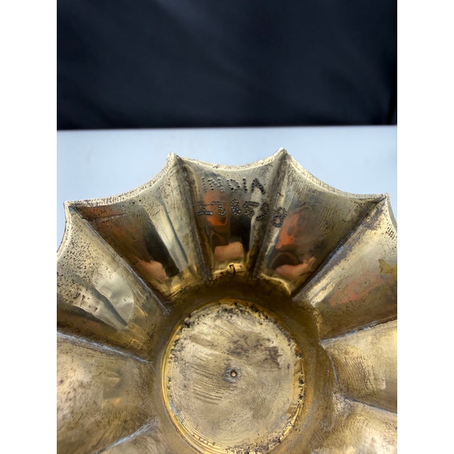 1970s Viimntage Brass Vase For Sale - Image 5 of 9