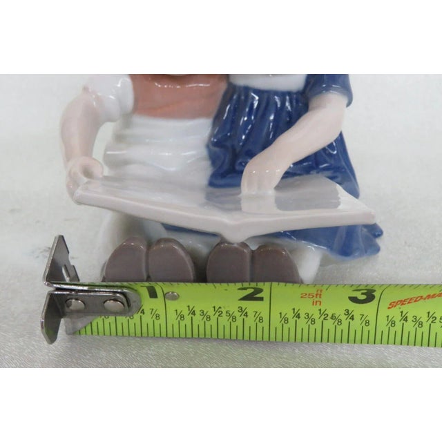 Bing and Grondahl 1567 Boy and Girl Children Reading Porcelain Figurine For Sale In Miami - Image 6 of 11