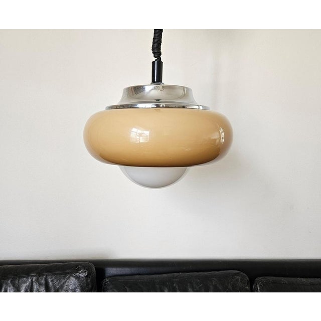 Mid-Century Space Age Pendant by Guzzini for Meblo, Italy, 1970s For Sale - Image 6 of 15
