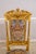 1950s Set of 14 French Louis XIV Style Gold Gilt Carved Throne Dining Chairs For Sale - Image 5 of 18