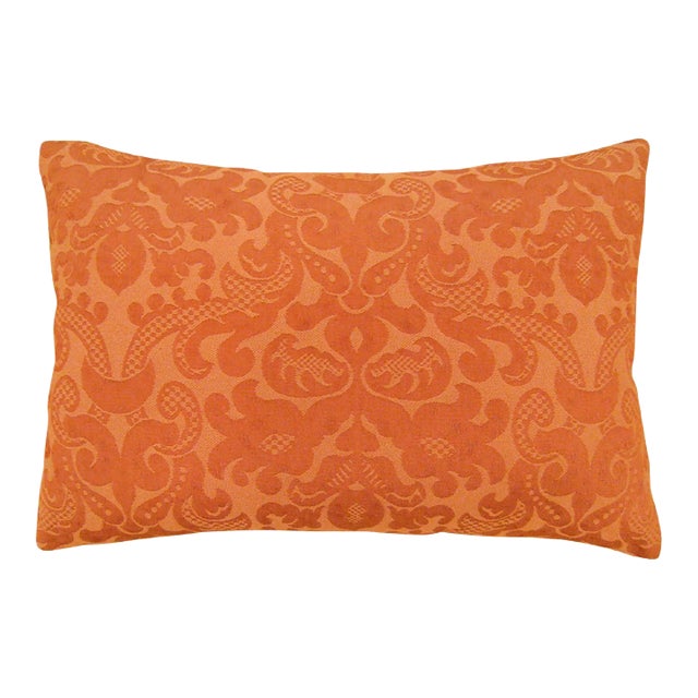 1960 Vintage Decorative Double-Sided French Floral Textile Pillow For Sale