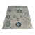 Oushak Handmade Wool Rug With Oversized Blue Florals For Sale