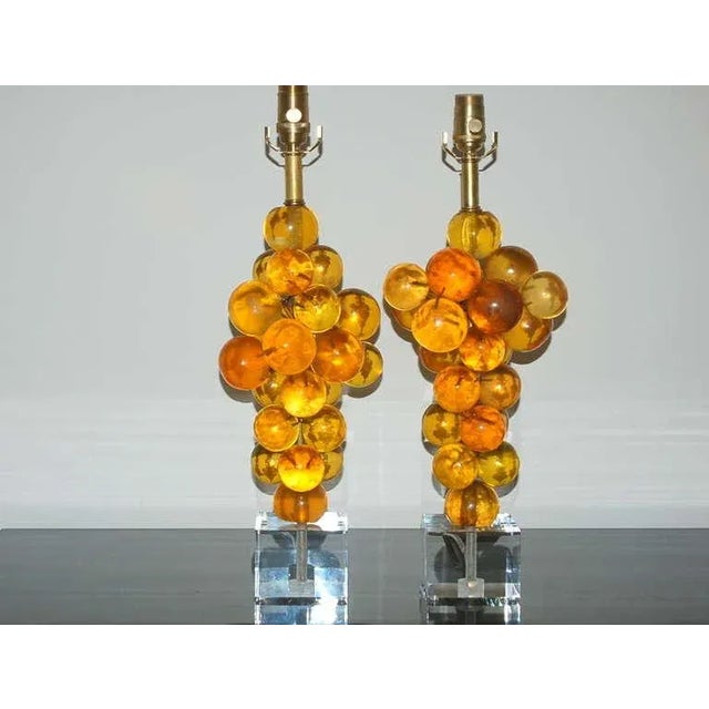 Such beautiful resin sculptures, in wonderful shades of BUTTERSCOTCH. These Bubble Lamps were created by Silvano Pantani,...