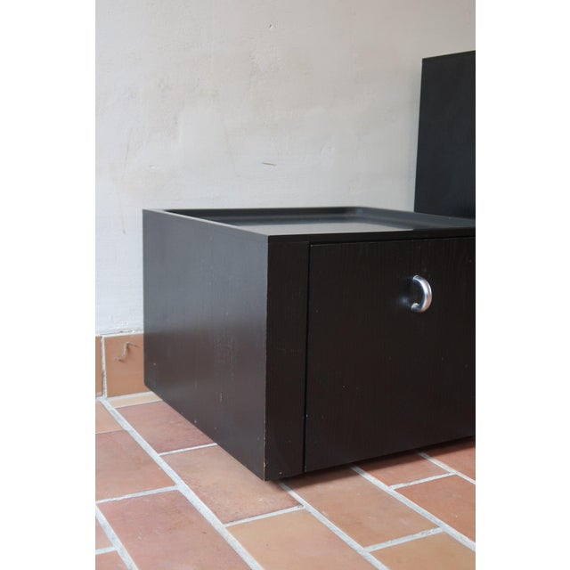 1990s Black Lacquered Cabinets by Roche Bobois, France, 1990s, Set of 2 For Sale - Image 5 of 15