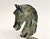 2010s Emerald Gemstone Horse Bust Statue Emerald Nose Hand Carved Sculpture For Sale - Image 5 of 15