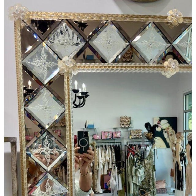 Contemporary FratelliBarbini - Beveled Venetian Mirror For Sale - Image 3 of 4