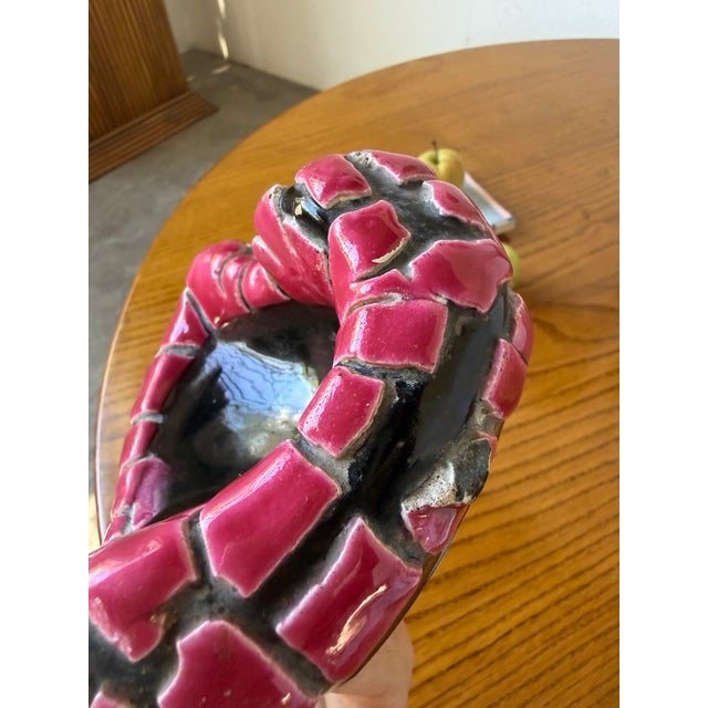 Pink Fat Lava Style Ashtray from Vallauris, 1960s For Sale - Image 12 of 18