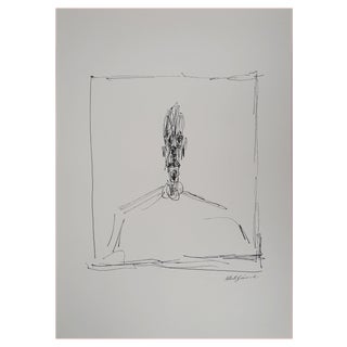 After Alberto Giacometti, Bust of a Man, Lithograph For Sale