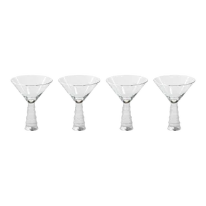 Terrell Bamboo Stem Martini Glasses, Set of 4
