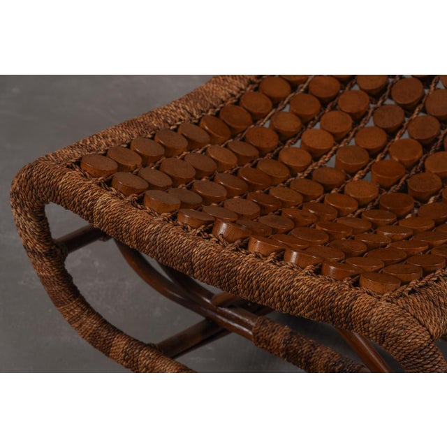 Vintage Bamboo Slingback Lounge Chair, Germany, 1970s For Sale - Image 11 of 15
