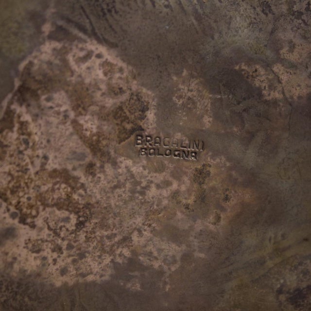 Metal Vintage Italian Lamp from Bragalini Bologna, 1950 For Sale - Image 7 of 13