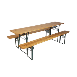 Vintage German Beer Table with Benches