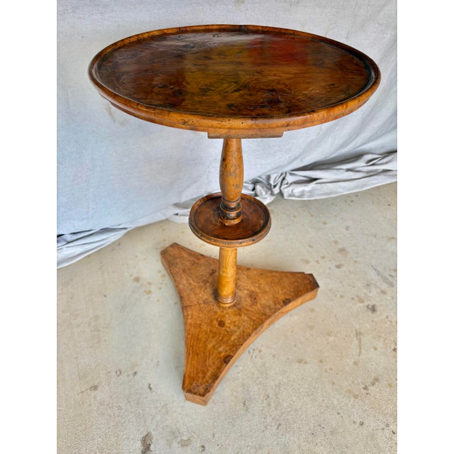 Late 19th Century French Charles X Style Burlwood Side Table For Sale - Image 11 of 12