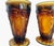 Vintage 1970s Tiara Glass Amber Sunday Ice Cream Footed Cups – Set of 4 For Sale In Miami - Image 6 of 8