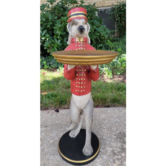 1990s Bombay Company Dudley the Bellhop Dog Butler Tray For Sale - Image 12 of 14