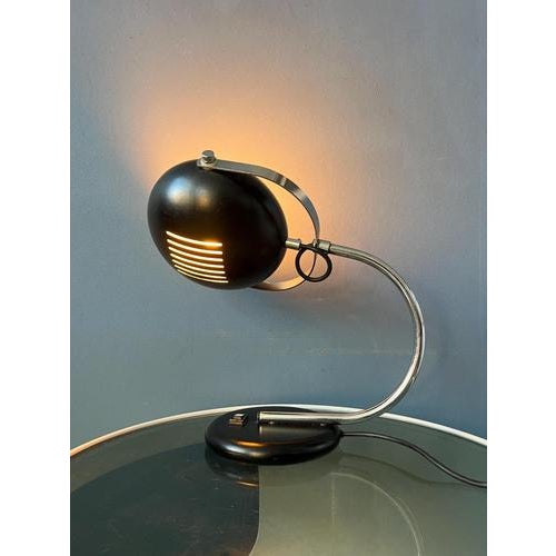Vintage Space Age Brown Table Lamp from Herda For Sale - Image 3 of 13