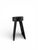 14" - Handcrafted Sculptural Solid Wood "Halo" Ebony Stool For Sale - Image 9 of 14