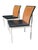 Wood Vintage Paul McCobb Planner for Lane Furniture Wicker Caned Chrome Chairs- A Pair For Sale - Image 7 of 18