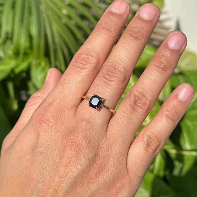 Modern 14k Gold Solitaire Diamond Prong Set Ring Size 6 For Sale In New York - Image 6 of 14