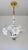 Vintage Italian White Murano Styled Calla Lilly Chandelier Brass Lighting 1970s For Sale - Image 14 of 17