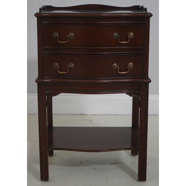 Age: Approx: 15 Years Old Details: Dovetailed Drawer Construction 18 C. Design Chippendale Style Traditional Style Solid...