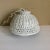 Wood Mid Century White Wicker Hanging Swag Light For Sale - Image 7 of 7