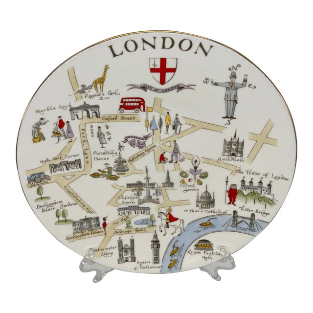 Royal Chelsea Bone China London Plate For Sale