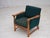 Danish Armchair in Wool and Oak, 1970s For Sale - Image 6 of 17
