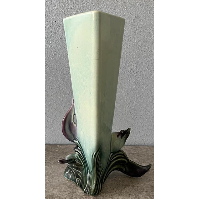 1990s Hull Pottery Swan Vase For Sale - Image 4 of 6