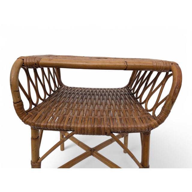 Bamboo Coffee Table, 1960s For Sale - Image 4 of 9