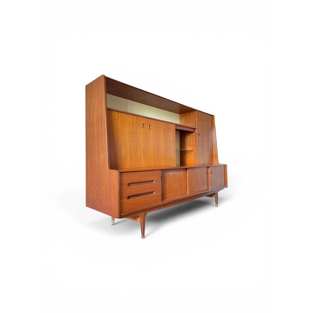 Mid-Century Modern Large Vintage Scandinavian Danish Teak Sideboard, 1960s For Sale - Image 3 of 12