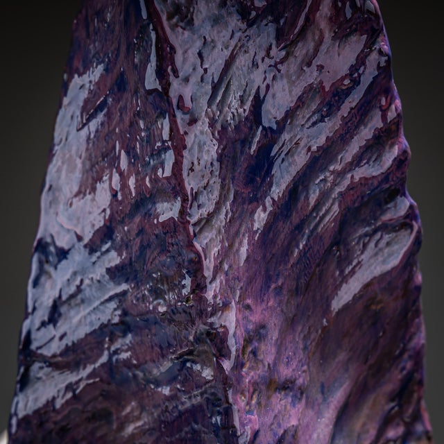 Violet Ceramic Table Lamp, France, Mid-20th Century For Sale - Image 10 of 10