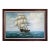 Late 20th Century Charley - Original Marine Oil Painting Tall Ship on Open Sea Nautical Seascape For Sale