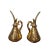 Vintage Weeping Gold Cruet Set – 24k Gold Finish, Made in u.s.a., 1940s–1960s For Sale - Image 4 of 7