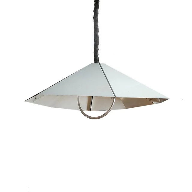 Metal Large Rise & Fall Pendant Lamp from Dijkstra Lampen For Sale - Image 7 of 7