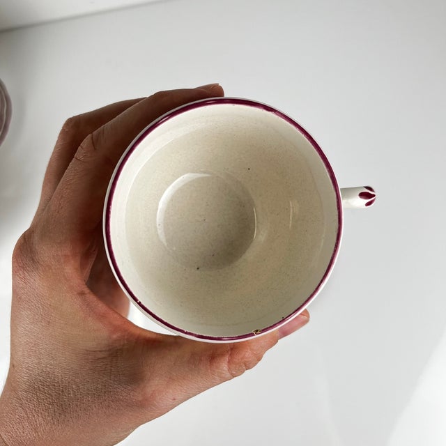 Coffee Cups with Saucers in Streetlight Pattern from KG Lunéville, 1980s, Set of 12 For Sale - Image 9 of 11