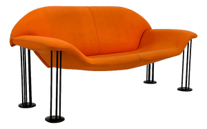 Orange Sofa by Burkhard Vogtherr for Hain & Tohme, 1980s