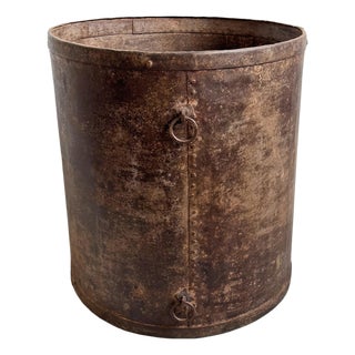 Vintage Iron Barrel For Sale