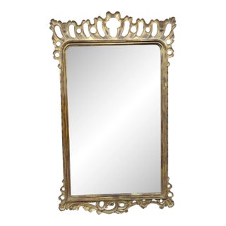 Giltwood Carved Mirror For Sale