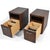 Brown Bespoke Nightstands in Zebra Wood (Pair) For Sale - Image 8 of 11