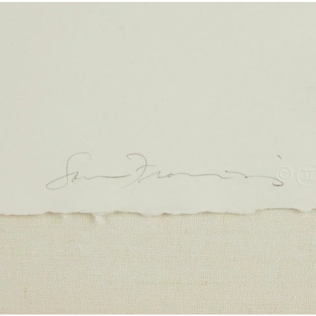 Expressionism “Paradise of Ash” Sam Francis (American 1923-1994) Framed Diptych For Sale - Image 3 of 12