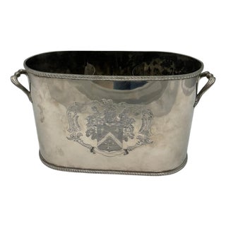 Late 19th Century Silver Wine Holder For Sale