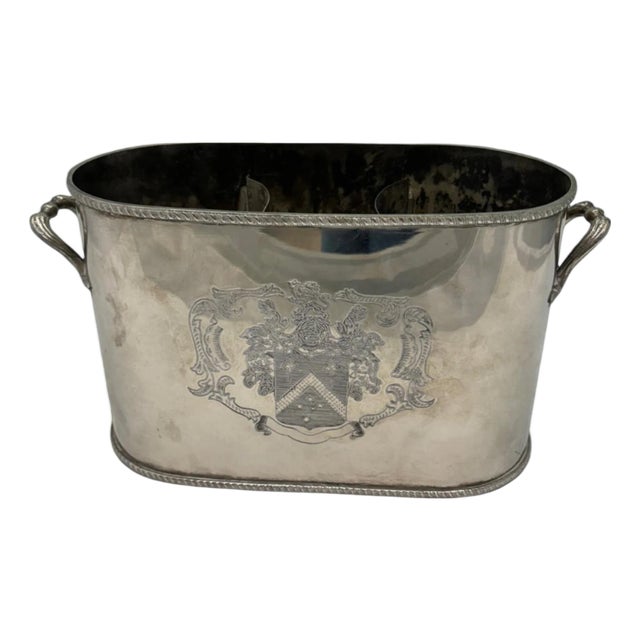 Late 19th Century Silver Wine Holder For Sale